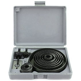 16 Piece Large Hole Saw Drill Bit Kit For Wood Abs Pvc Cutting