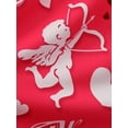 thumbnail image 5 of Seyurigaoka Women Charming Valentine's Day Print Dress, U-neck Sleeveless Big Hem One-piece, 5 of 8