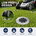 thumbnail image 3 of 12 Pack Solar Ground Lights Outdoor, 8 LED Solar Disk Lights, IP65 Waterproof for Walkway, Lawn, Patio, 3 of 8