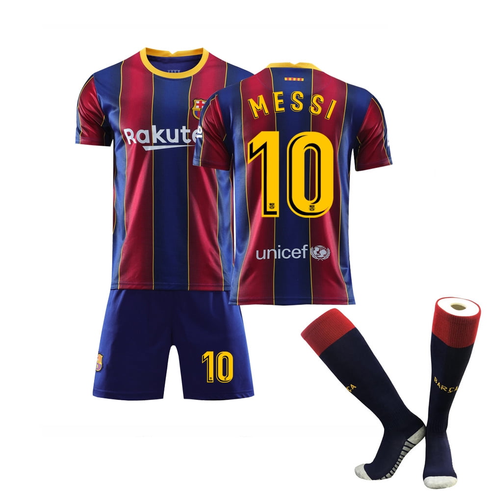 Soccer Kit Soccer Jersey Training T-Shirt Set 21/22 Messi