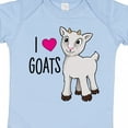 thumbnail image 4 of Inktastic I Love Goats Cute Goat Boys or Girls Baby Bodysuit, 4 of 5