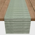 thumbnail image 3 of Creative Products Sketch Stripes Sage Green 16x90 Poly Twill Table Runner, 3 of 3