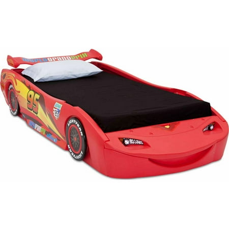 Disney - Cars Lightning McQueen Twin Bed with Lights