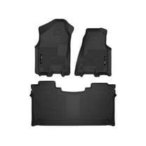Husky Liners 54608 X-Act Contour Front & Second Seat Floor Liners Fits 2019-2024 Dodge Ram 1500 & Ram Truck 1500 Crew Cab 3 Pc Black