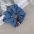 thumbnail image 5 of Unique Bargains 1 Pc Denim Hair Ties Bow Hair Tie Elastic Blue, 5 of 5