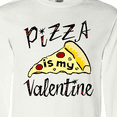 thumbnail image 4 of Inktastic Anti-Valentine's Pizza is My Valentine Long Sleeve T-Shirt, 4 of 5