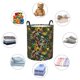 thumbnail image 4 of Balery Hawaiian Culture Symbols Cesta de ropa redonda con asas, impermeable, independiente, para ropa, juguetes, dormitorio y familia-Small, 4 of 6