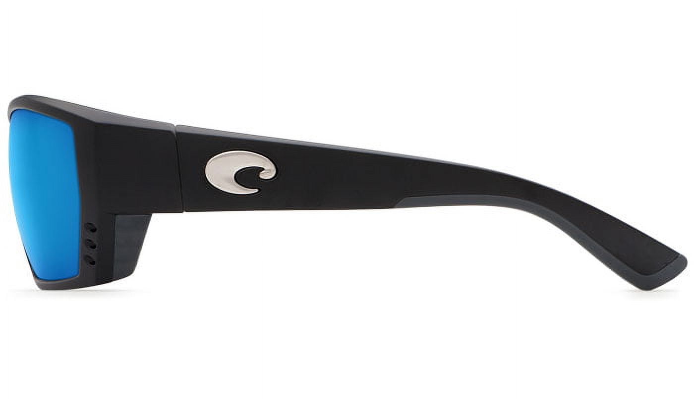 Costa Del Mar Tuna Alley Polarized Blue Mirror 580P Rectangular Men's Sunglasses TA 11 OBMP 2.50