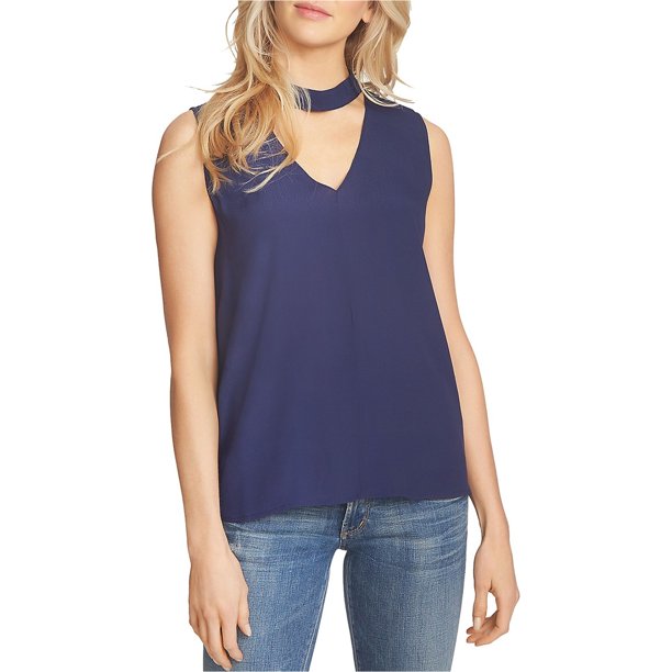 Blusa de punto 1.STATE para mujer Azul Grande Tejer