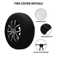thumbnail image 2 of Haiem Spare Tire Cover , Wheel Cover with a herd of horses printed, Camper Spare Tire Cover Fit for Jeep Wrangler Rv SUV Truck Travel Trailer-15 inch, 2 of 6