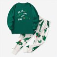 thumbnail image 2 of NOLDARES Toddler Girl Boy Christmas Pajamas Sets Long Sleeve Pajamas Baby Girl Boys Clothes PJs Two Piece Kids Jammies,5-6 Y, 2 of 8
