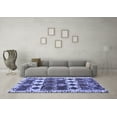 thumbnail image 3 of Ahgly Company Indoor Rectangle Oriental Blue Modern Area Rugs, 8' x 10', 3 of 4