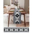 thumbnail image 6 of Table Runners 90 Inches Long Dress Scarves, Haze Blue Boho Farmhouse Coffee/Dining/Kitchen Table Runner for Living Room, Farmhouse Retro Southwest Aztec Motifs 13x90 Inch, 6 of 7