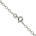 thumbnail image 3 of 925 Sterling Silver Cable Chain Styles Necklace 2.5 mm Flat Open Oval 20 inch, 3 of 4