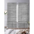 thumbnail image 3 of Vintage Gray Sheer Curtains 96 Inch Length 2 Panels Set Window Treatments, Country Farmhouse Abstract Minimalist Art Rod Pocket Semi Curtains for Living Room/Bedroom/Kitchen Décor, 104"W x 96"L, 3 of 7