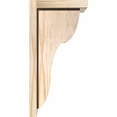 thumbnail image 3 of 7 1/2"W x 8"D x 16"H Carmel Smooth Corbel w/Backplate, Douglas Fir, 3 of 9