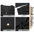 thumbnail image 6 of Fantaslook Tops for Women V Neck Long Sleeve Blouses Eyelet Casual Fall Shirts Trendy, 6 of 9