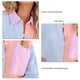 thumbnail image 5 of Blusa de mujer a juego de colores, camisa ligera con hombros caídos a la moda para fiesta de trabajo, naranja, azul, XXL, 5 of 6