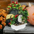 thumbnail image 6 of OFFIGAM Realistic Artificial Chili Pepper Plant, Multi-Color Faux Potted Decor for Home, Office, Kitchen, and Indoor Spaces, 6 of 10