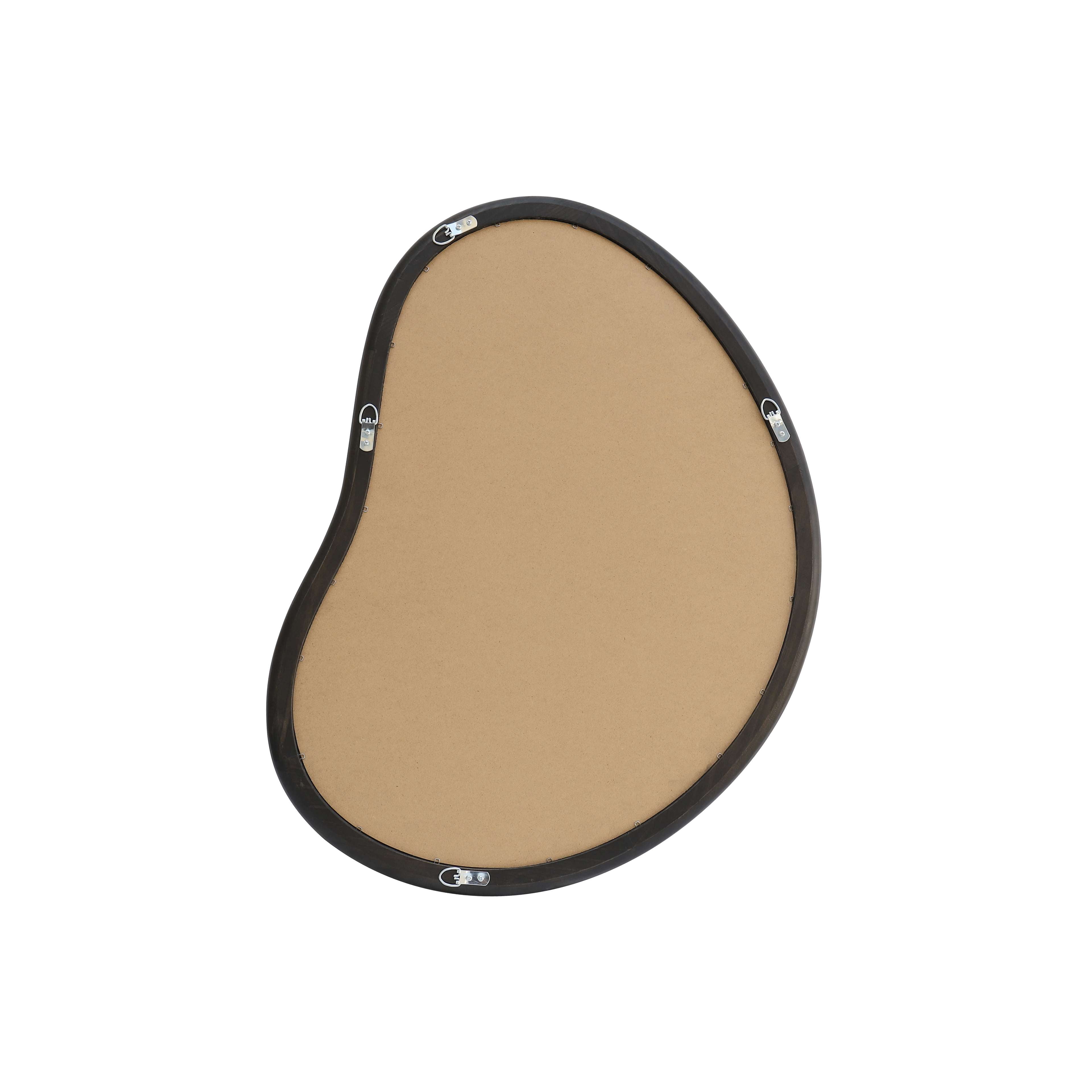 Better Homes & Gardens Soft Organic Wood Frame Wall Mirror, 23.7x30 Inch, Black