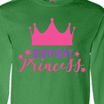 thumbnail image 4 of Inktastic Birthday Princess, Crown, Stars - Pink Purple Long Sleeve T-Shirt, 4 of 5