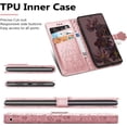 thumbnail image 4 of PU Leather Flip Wallet Case for Google Pixel 7, Cat Dog Cartoon Cute Style with ID Card Holder Phone Cover Case for Google Pixel 7 MG Rose Gold, 4 of 14