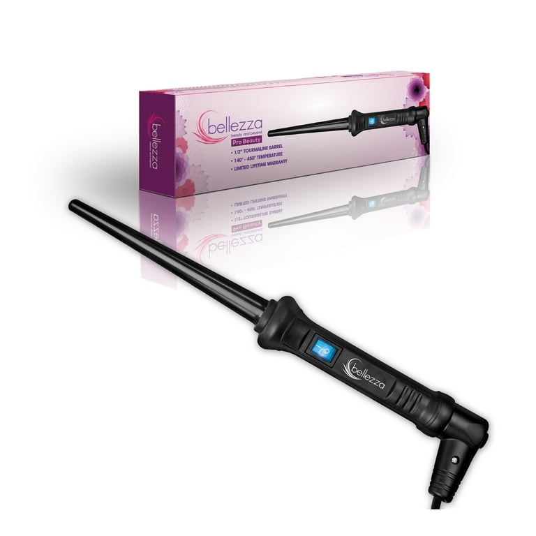 Bellezza BZA 05GCIB .5 in. Graduated Curling Iron Ceramic Black Walmart