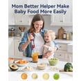 thumbnail image 6 of Immersion Blender Handheld 1000W 5 in 1 Corded Stick Hand Blender Kitchen with 12 Speed, BPA-Free, Mixing Beaker, Chopper, Whisk, Milk Frother, Perfect Emulsifier, 6 of 9