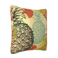 thumbnail image 2 of ZICANCN Colorful Sketch Pineapple Throw Pillow Covers, Bed Couch Sofa Knit Decorative Pillow Covers for Living Room Farmhouse, 16"x16", 2 of 8