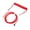 Red, variant on Double Sleeve Custom Coiled Mechanical Keyboard Cable with Detachable Metal Aviation Connector, USB C to USB A Coiled Keyboard Cable for Gaming Keyboards, Purple (16.0 inches / 40.6 cm)