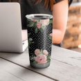 thumbnail image 4 of 20 Oz Pioneer Flower Coffee Tumbler Double Wall Insulated Stainless Steel Water Bottle | Metal Reusable Thermoses Flask with Cup Cap | Leak & Sweat Proof with Anti-Dust Lid, 4 of 7