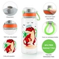 thumbnail image 4 of Home Tune cute Water Bottle for School Kids Boys, BPA FREE Tritan Leak Proof Flip Top Lid Easy clean carry Handle, 23oz 680ml - Dinosaur, 4 of 4