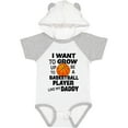 thumbnail image 3 of Inktastic I Want to Grow Up to Be a Basketball Player Like My Daddy Boys or Girls Baby Bodysuit, 3 of 5