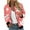 Pink, variant on Womens Fall Casual Jackets Fashion Star Print Long Sleeved Pocket Zippered Coat Lightweight Fall Fashion Jackets Outfits with Pockets