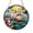 Acrylic 3.5 Inch, variant on Decorative Sailing Ship Stained Glass Style Window Hanging, Fantasy Nautical Art Suncatcher With Moonlit Ocean, Aesthetic Room Ornament, Unique Indoor Decor Present For Coastal Art Lovers