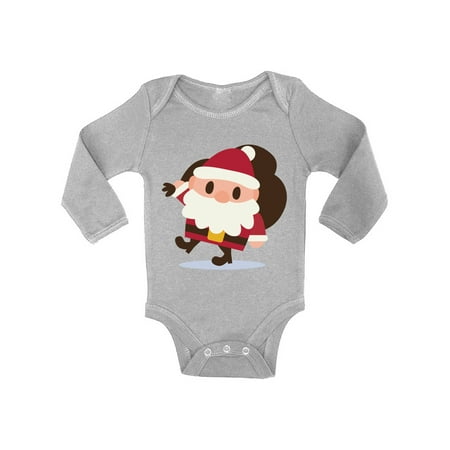 

Awkward Styles Ugly Xmas Baby Outfit Bodysuit Christmas Cartoon Santa Baby Romper