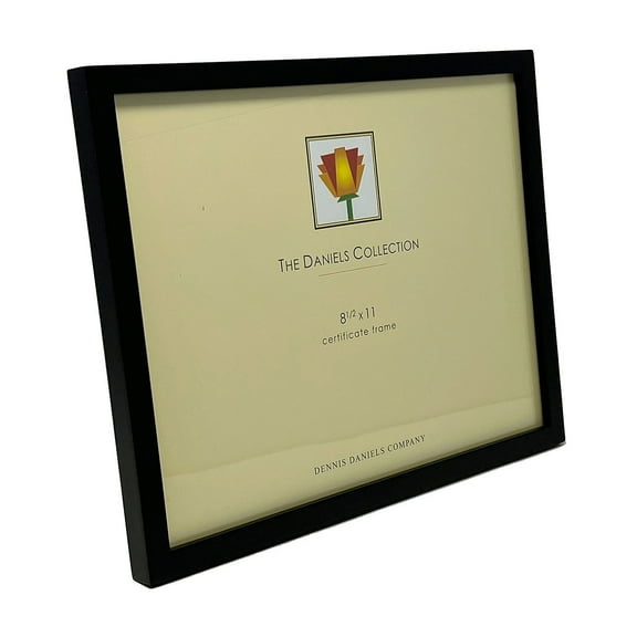 The GALLERY WOODS Black certificate 8 5x11 frame by Dennis Daniels  - 8.5x11
