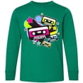 thumbnail image 3 of Inktastic The 80s Cassette Tapes Long Sleeve Youth T-Shirt, 3 of 5