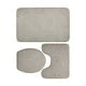 thumbnail image 2 of Matsuzay 3x Pedestal de baño ecológico, tapa de inodoro suave y absorbente, fácil de limpiar e instalar, moderno Juegos de accesorios de baño gris, 2 of 6