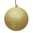 thumbnail image 1 of Vickerman N591068DG 4" Gold Glitter Ball Drilled 6/Bag, 1 of 1