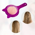 thumbnail image 6 of 1 Pc Women Cat's Ears Airbag Hair Comb for Straight Curly Thick Hair Purple ABS TPR, 6 of 6