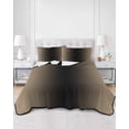 thumbnail image 3 of Beige Black Ombre Full Size Down Alternative Comforter, Lightweight Comforter Quilt Bedding Set with Pillow Shams Modern Gradient Abstract Art All Seasons Bed Comforter Duvet Insert 78"x90", 3 of 7