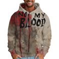 thumbnail image 3 of Sudadera con capucha sangrienta con letras que salvan vidas impresas en 3D para hombre, divertida sudadera de Halloween, sudadera con capucha para hombre, sudadera con capucha de terror informal, 3 of 5