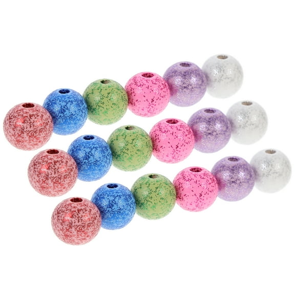 Raindrops 60 Pcs Beads for Pens Craft Wooden Products Crafts