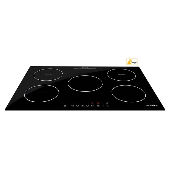 Parrilla de Inducción Magnética SUPRA Empotrable 5 Quemadores 220V