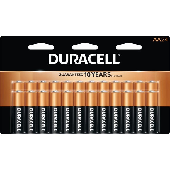 Duracell 1.5V Coppertop Alkaline AA Batteries, 24 Pack