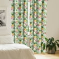 thumbnail image 2 of Ambesonne Fruits Curtains, Tropical Plants Botany, Pair of 28"x95", Multicolor, 2 of 5