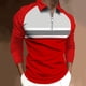 thumbnail image 2 of Tops para hombre Camisas Blusas Elegante Casual Camisas de manga larga Camisa con cuello Impreso Cremallera Cuello vuelto Odeerbi ODB-5, 2 of 5