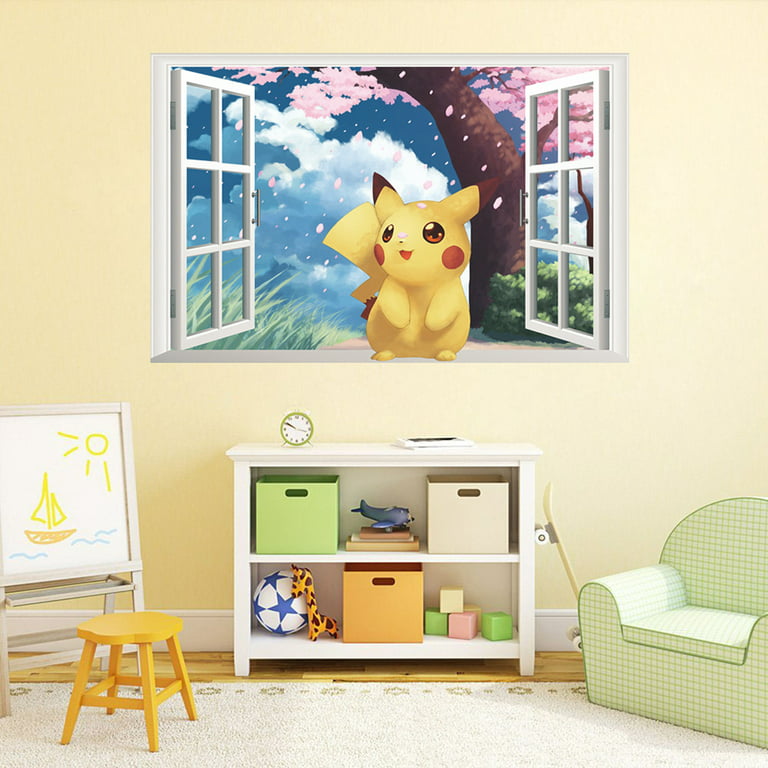 Pokemon 3d Room Decoration  Wall Sticker Decor Pokemon