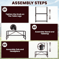 thumbnail image 3 of Goat Milking and Shearing Stand, 4-Level Adjustable, 21"-33" Height, 47x23" Tabletop, Livestock Stand, Fits Goats, Sheep & Livestock, 3 of 8